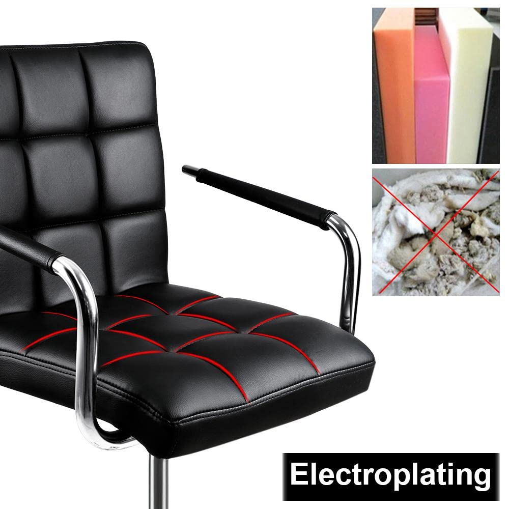 Modern Leather Office Chair, Midback Adjustable Executive Chair 360° EK HOME FURNITURE