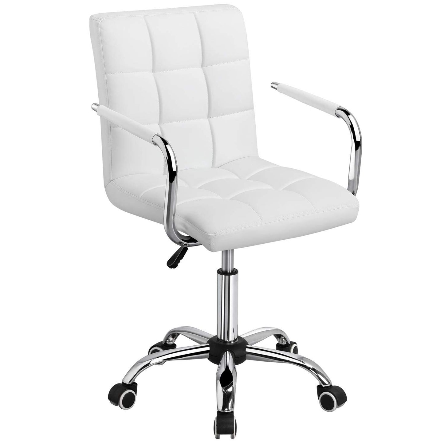 Modern Leather Office Chair, Midback Adjustable Executive Chair 360° EK HOME FURNITURE