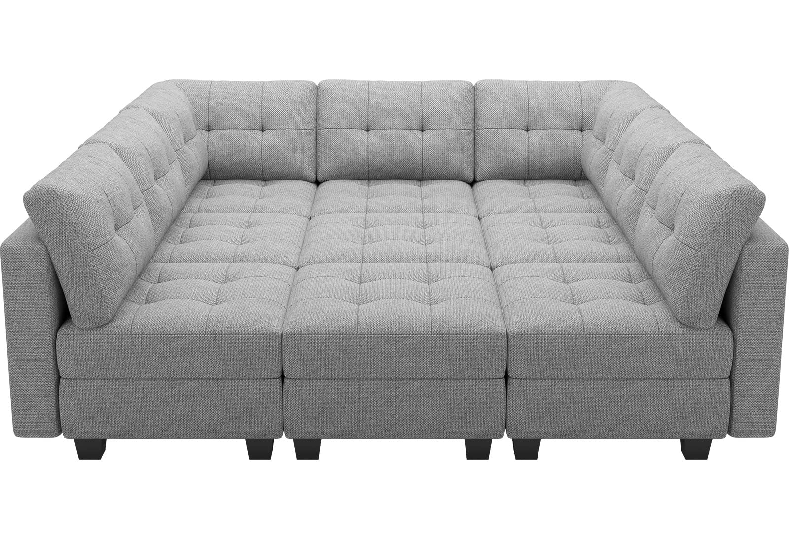 Modular Sofa Bed Set Sectional Oversized Couch Storage Seats EK HOME FURNITURE