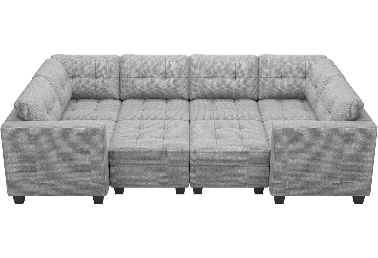 Modular Sofa Bed Set Sectional Oversized Couch Storage Seats EK HOME FURNITURE