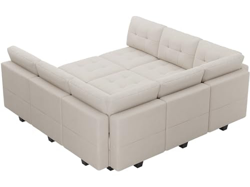 Modular Sofa Bed Set Sectional Oversized Couch Storage Seats EK HOME FURNITURE