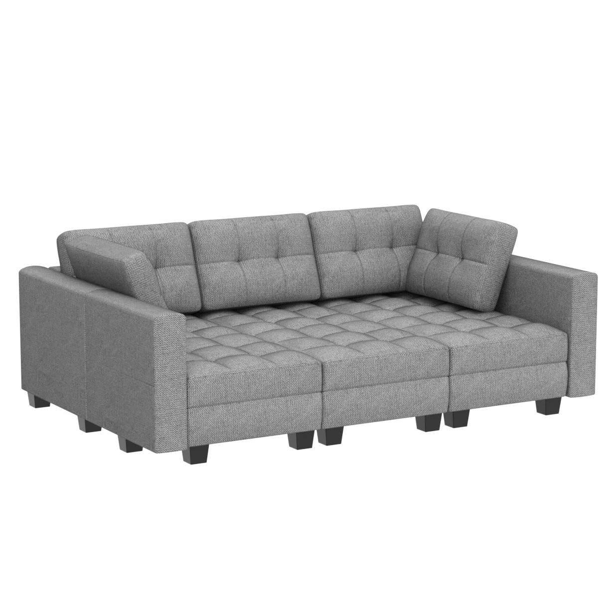 Modular Sofa Bed Set Sectional Oversized Couch Storage Seats EK HOME FURNITURE