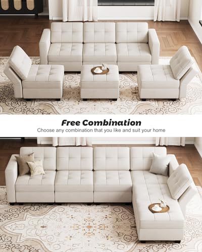 Modular Sofa Bed Set Sectional Oversized Couch Storage Seats EK HOME FURNITURE