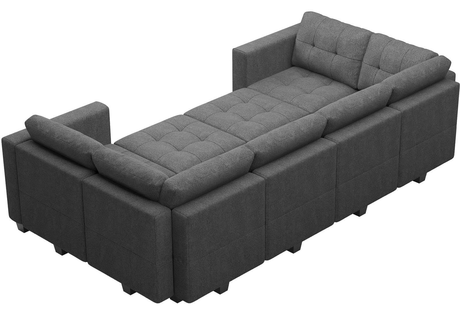 Modular Sofa Bed Set Sectional Oversized Couch Storage Seats EK HOME FURNITURE