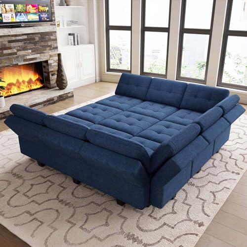 Modular Sofa Bed Set Sectional Oversized Couch Storage Seats EK HOME FURNITURE