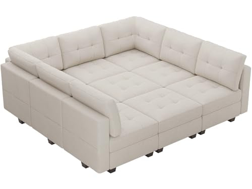 Modular Sofa Bed Set Sectional Oversized Couch Storage Seats EK HOME FURNITURE