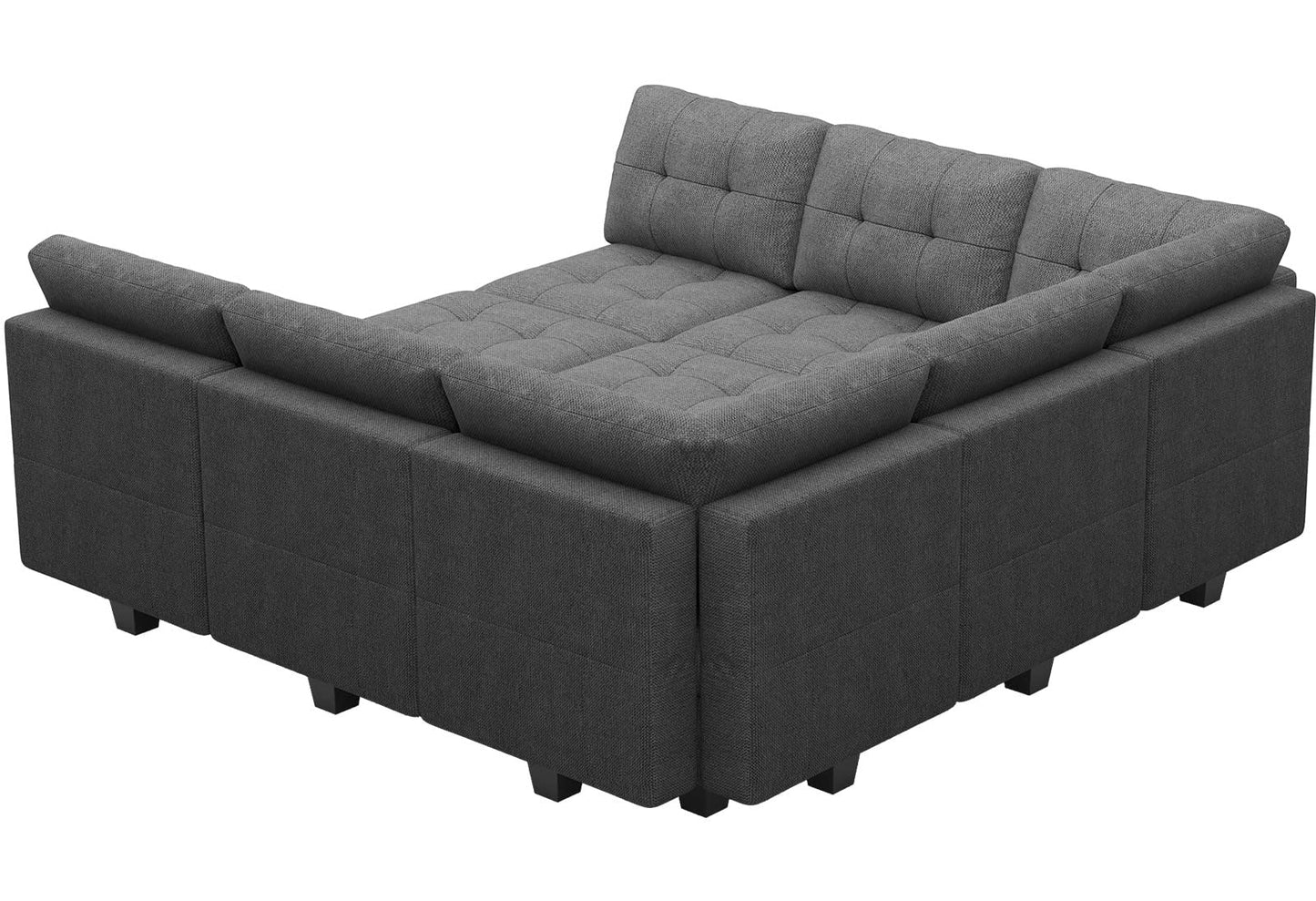 Modular Sofa Bed Set Sectional Oversized Couch Storage Seats EK HOME FURNITURE