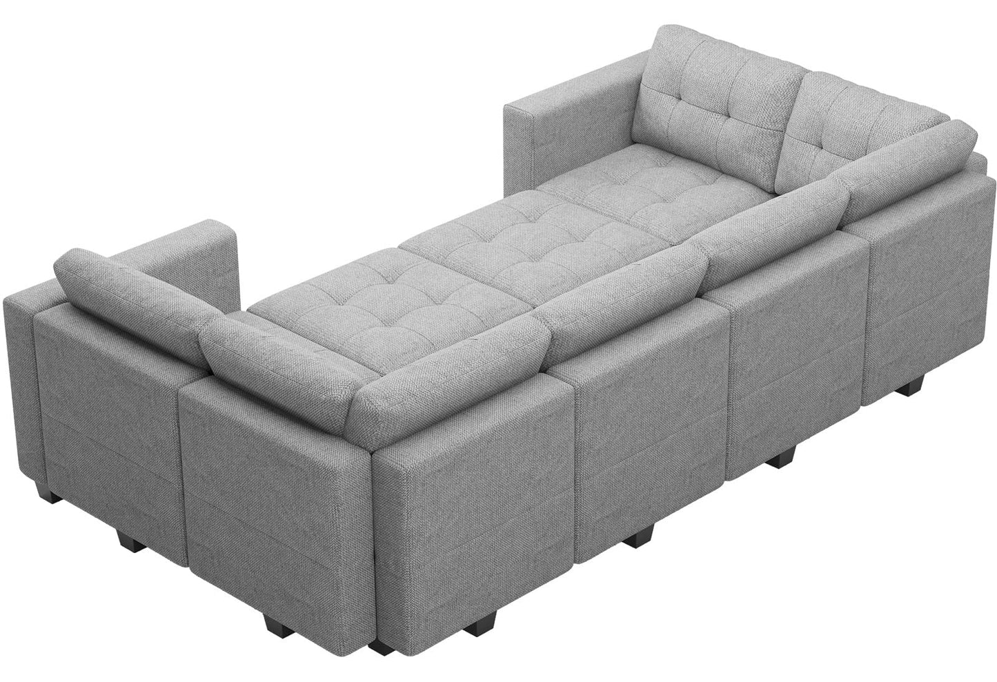 Modular Sofa Bed Set Sectional Oversized Couch Storage Seats EK HOME FURNITURE