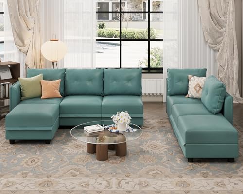 Oversized Modular Sofa Sectional Couch with Storage, Large 14 Seater U Shaped Sofa with Chaise EK HOME FURNITURE