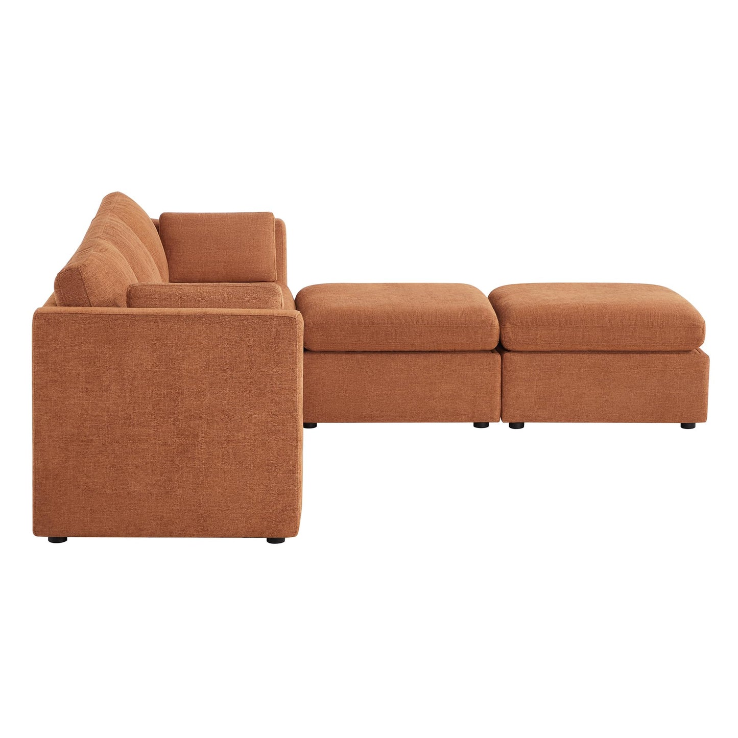 U-Shaped Modular Sofa Set, Extra Large Sectional Couch with Reversible Chaise, 146 inch Width EK HOME FURNITURE