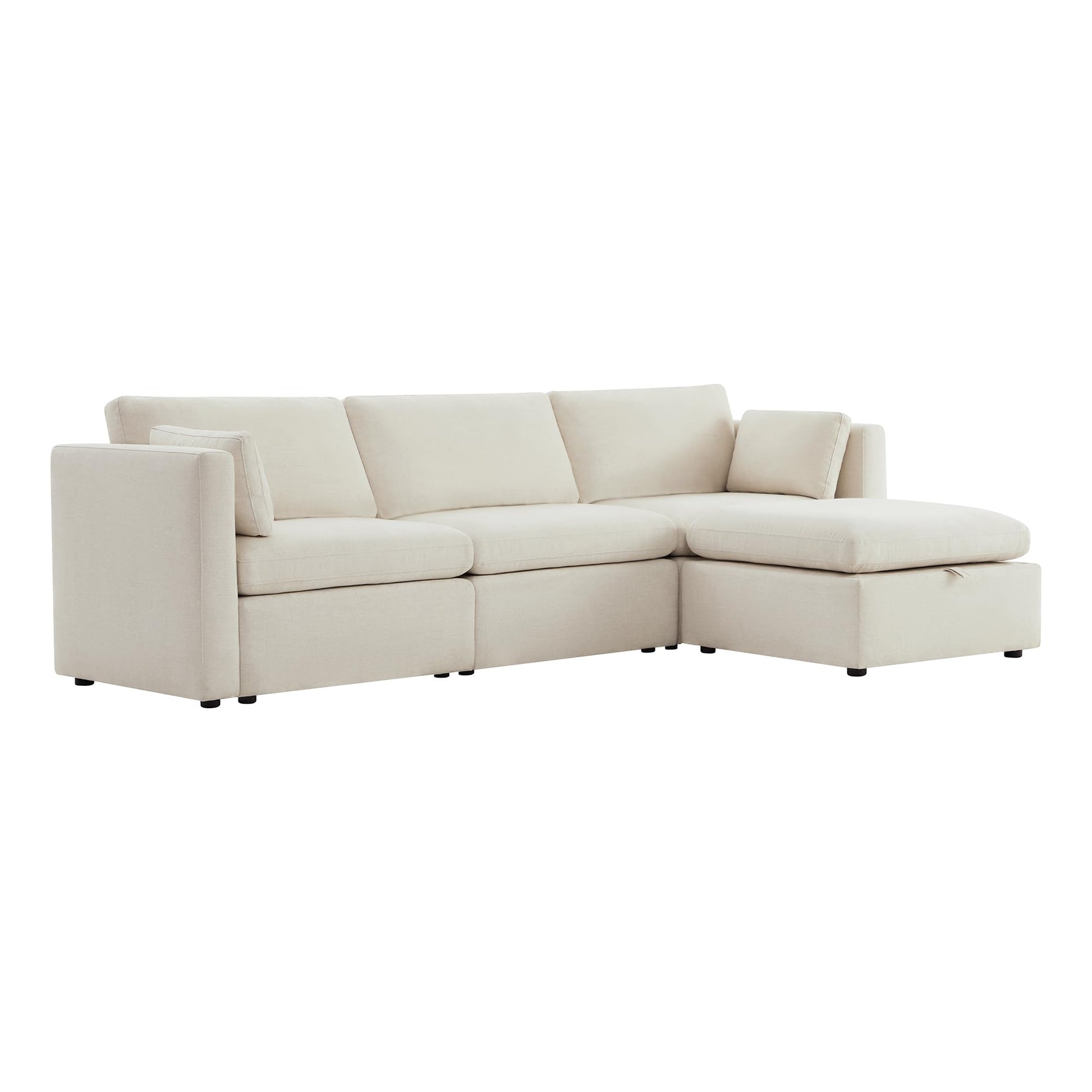 U-Shaped Modular Sofa Set, Extra Large Sectional Couch with Reversible Chaise, 146 inch Width EK HOME FURNITURE