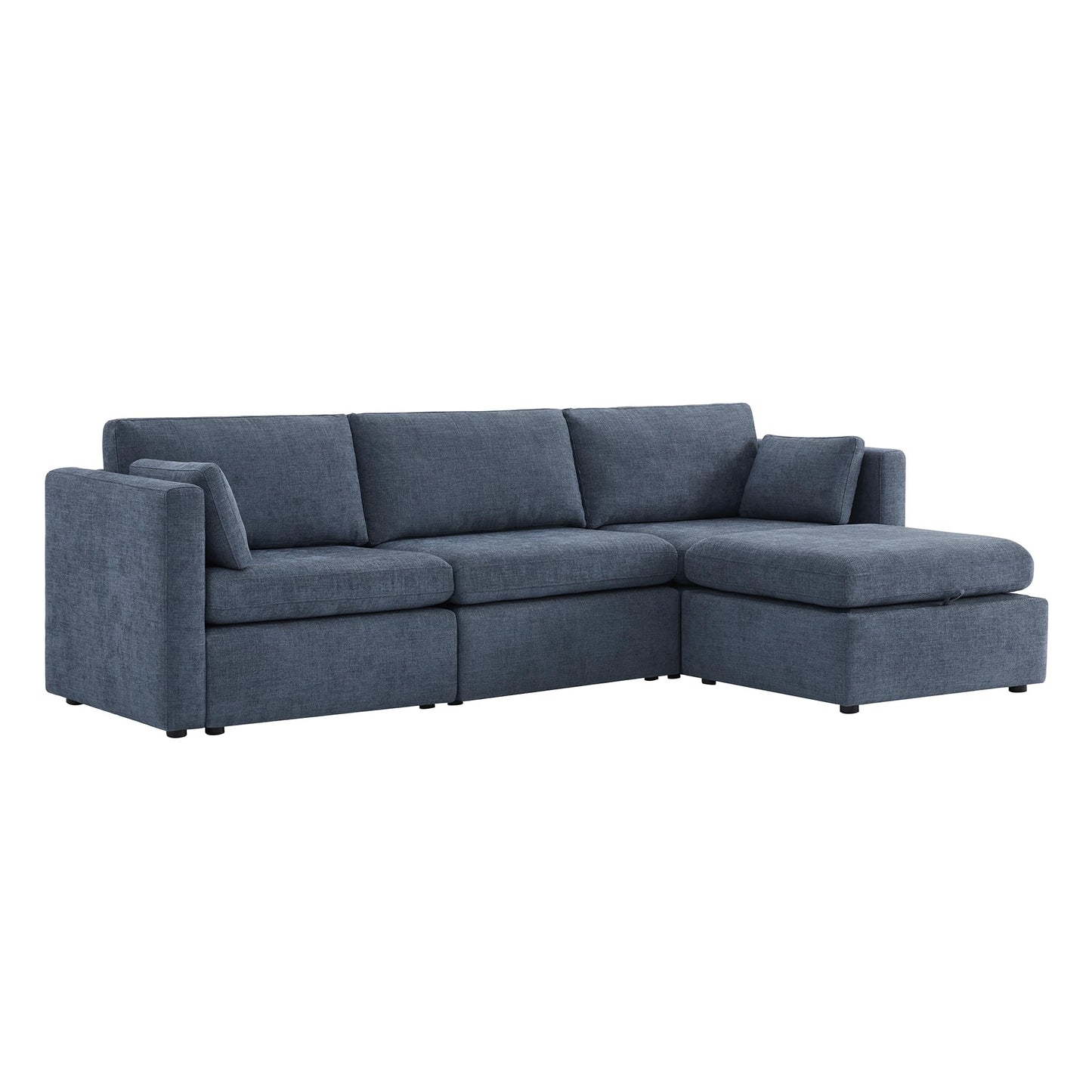 U-Shaped Modular Sofa Set, Extra Large Sectional Couch with Reversible Chaise, 146 inch Width EK HOME FURNITURE