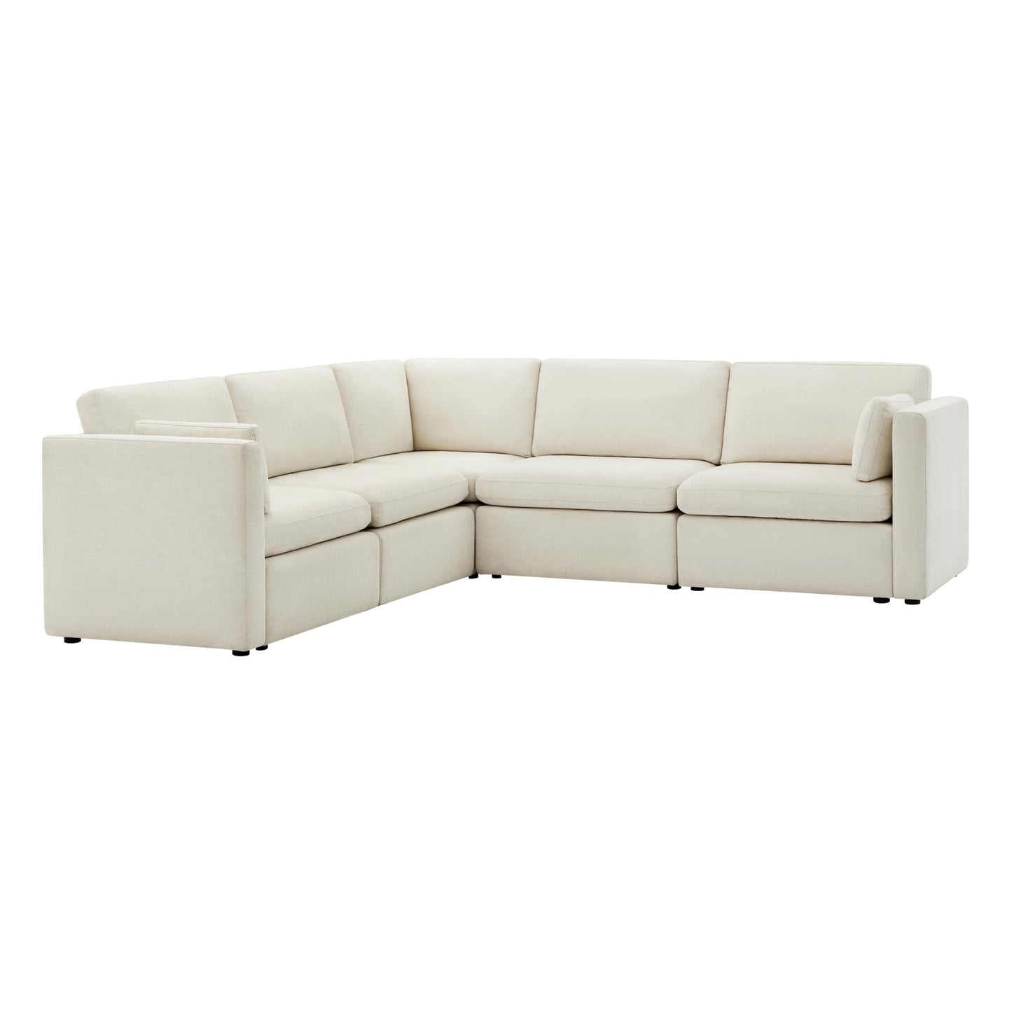 U-Shaped Modular Sofa Set, Extra Large Sectional Couch with Reversible Chaise, 146 inch Width EK HOME FURNITURE