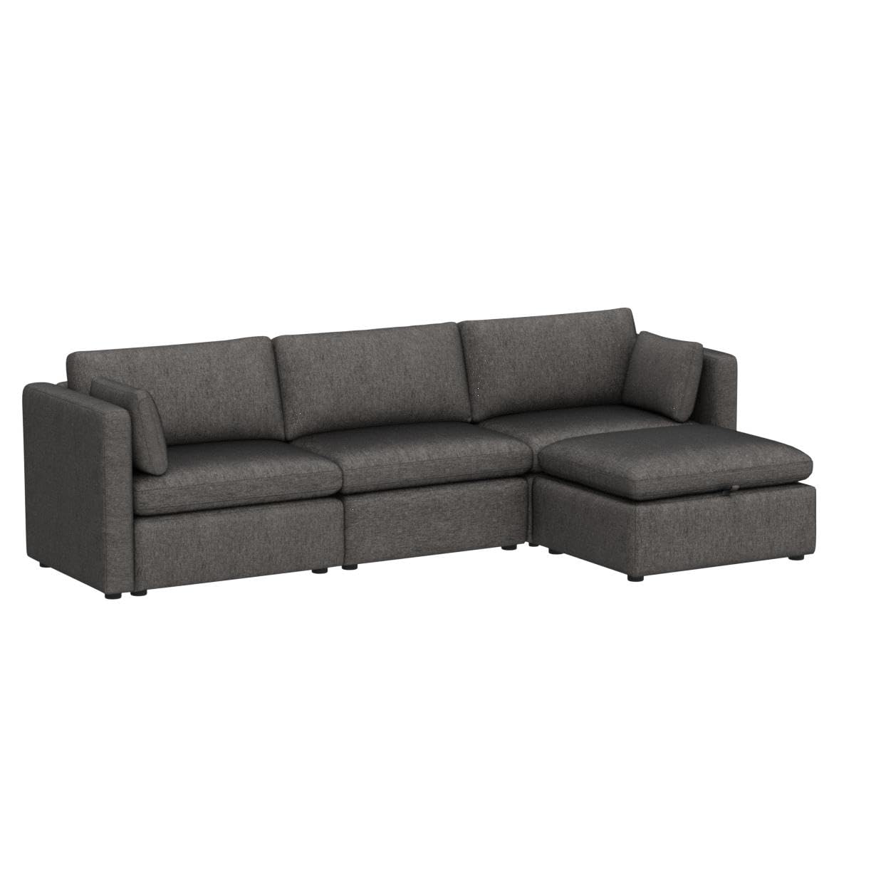 U-Shaped Modular Sofa Set, Extra Large Sectional Couch with Reversible Chaise, 146 inch Width EK HOME FURNITURE