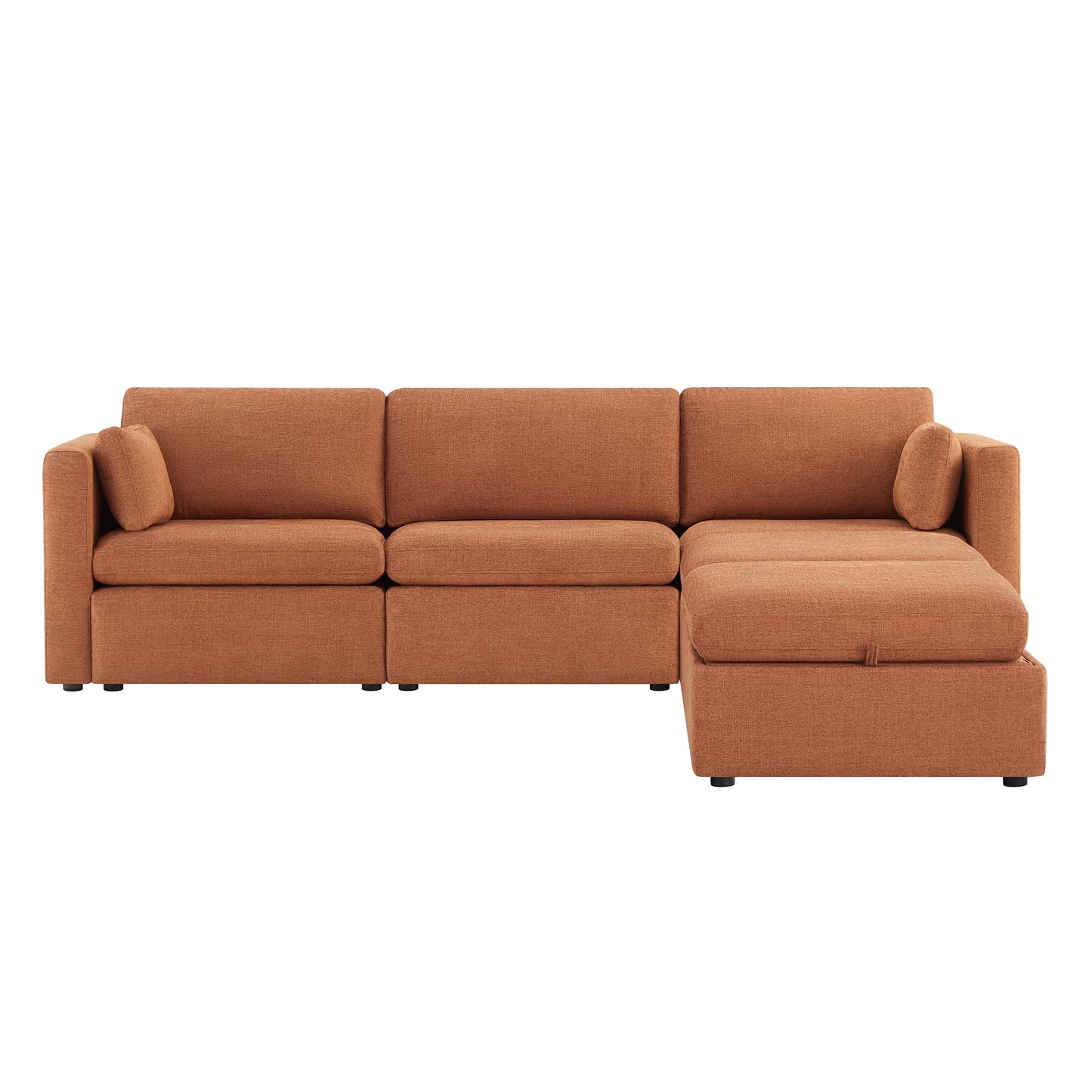 U-Shaped Modular Sofa Set, Extra Large Sectional Couch with Reversible Chaise, 146 inch Width EK HOME FURNITURE