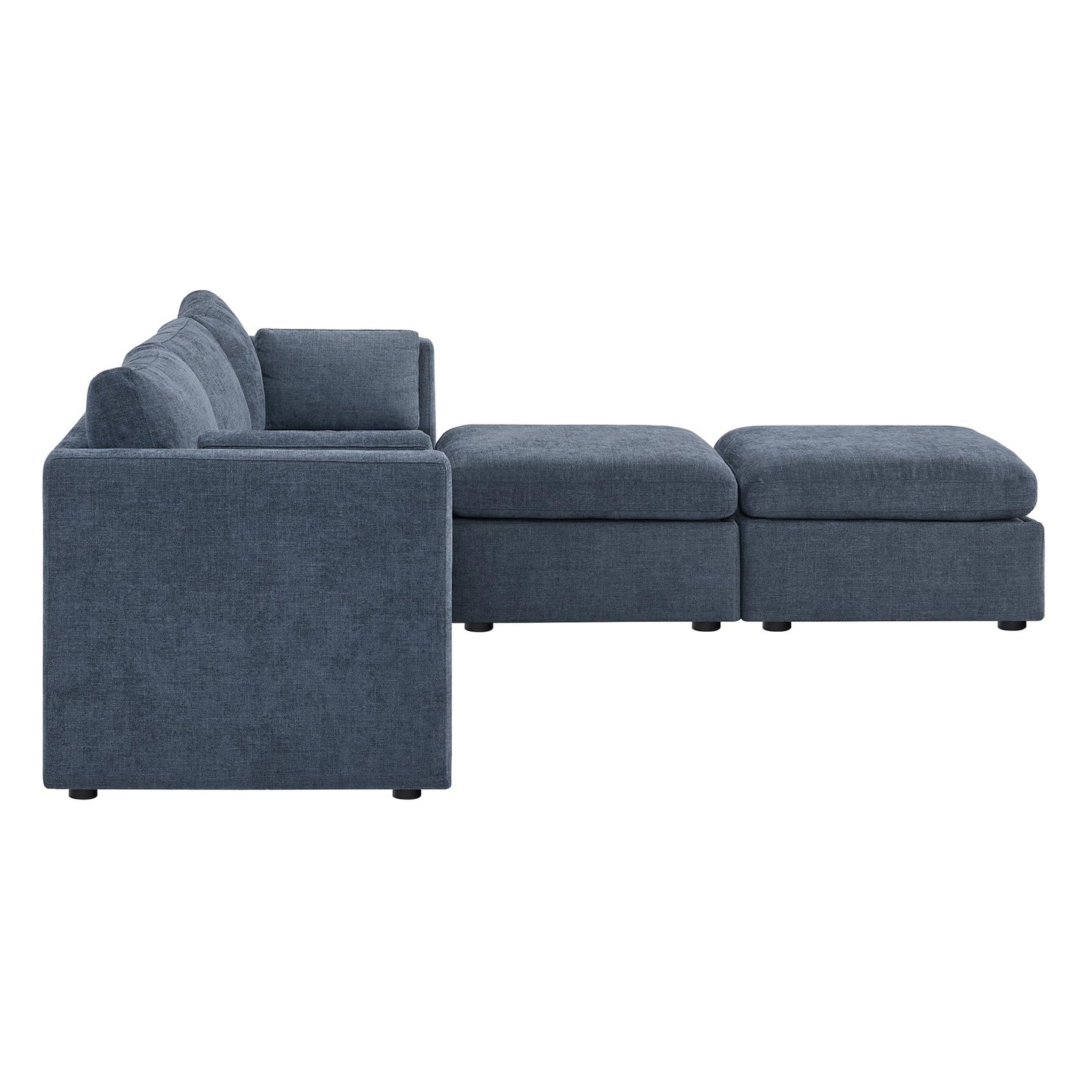 U-Shaped Modular Sofa Set, Extra Large Sectional Couch with Reversible Chaise, 146 inch Width EK HOME FURNITURE