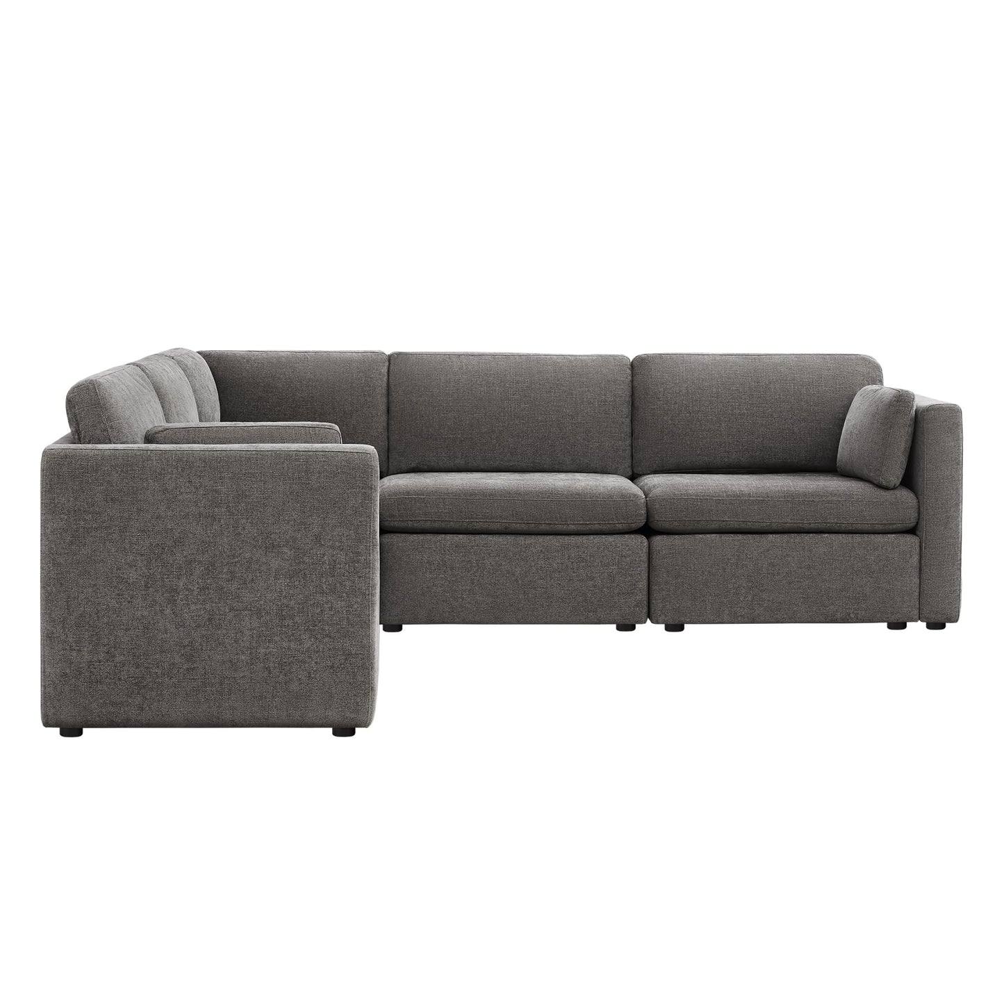 U-Shaped Modular Sofa Set, Extra Large Sectional Couch with Reversible Chaise, 146 inch Width EK HOME FURNITURE