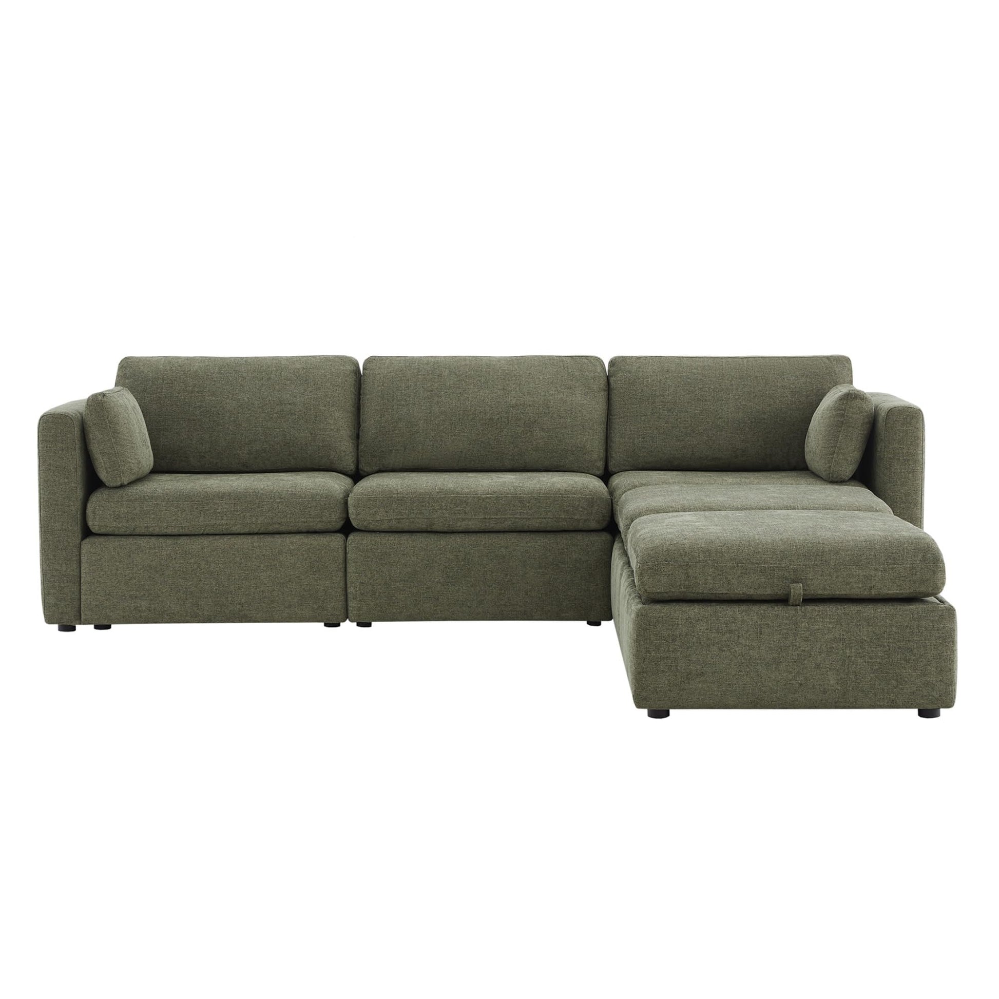 U-Shaped Modular Sofa Set, Extra Large Sectional Couch with Reversible Chaise, 146 inch Width EK HOME FURNITURE