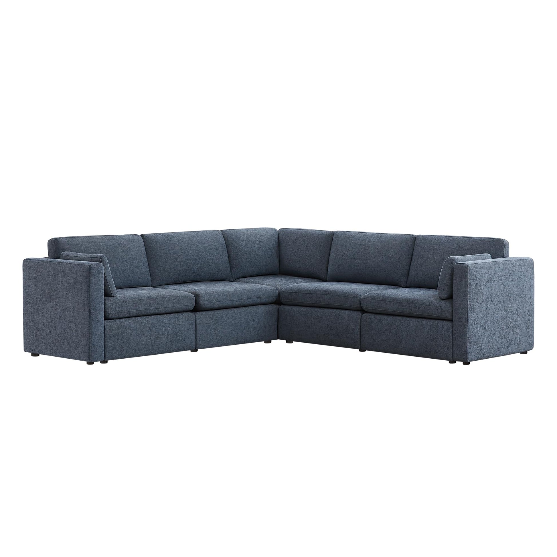 U-Shaped Modular Sofa Set, Extra Large Sectional Couch with Reversible Chaise, 146 inch Width EK HOME FURNITURE