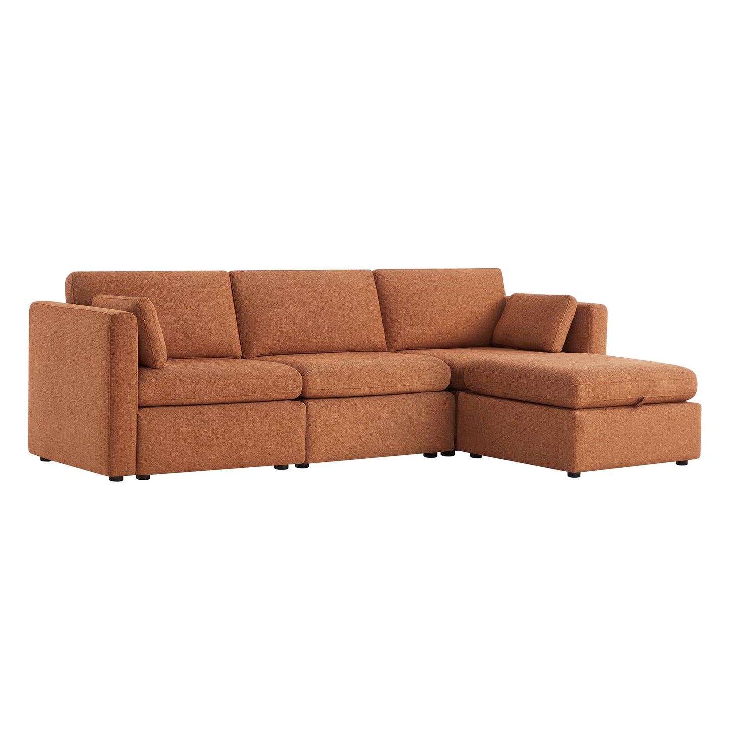 U-Shaped Modular Sofa Set, Extra Large Sectional Couch with Reversible Chaise, 146 inch Width EK HOME FURNITURE