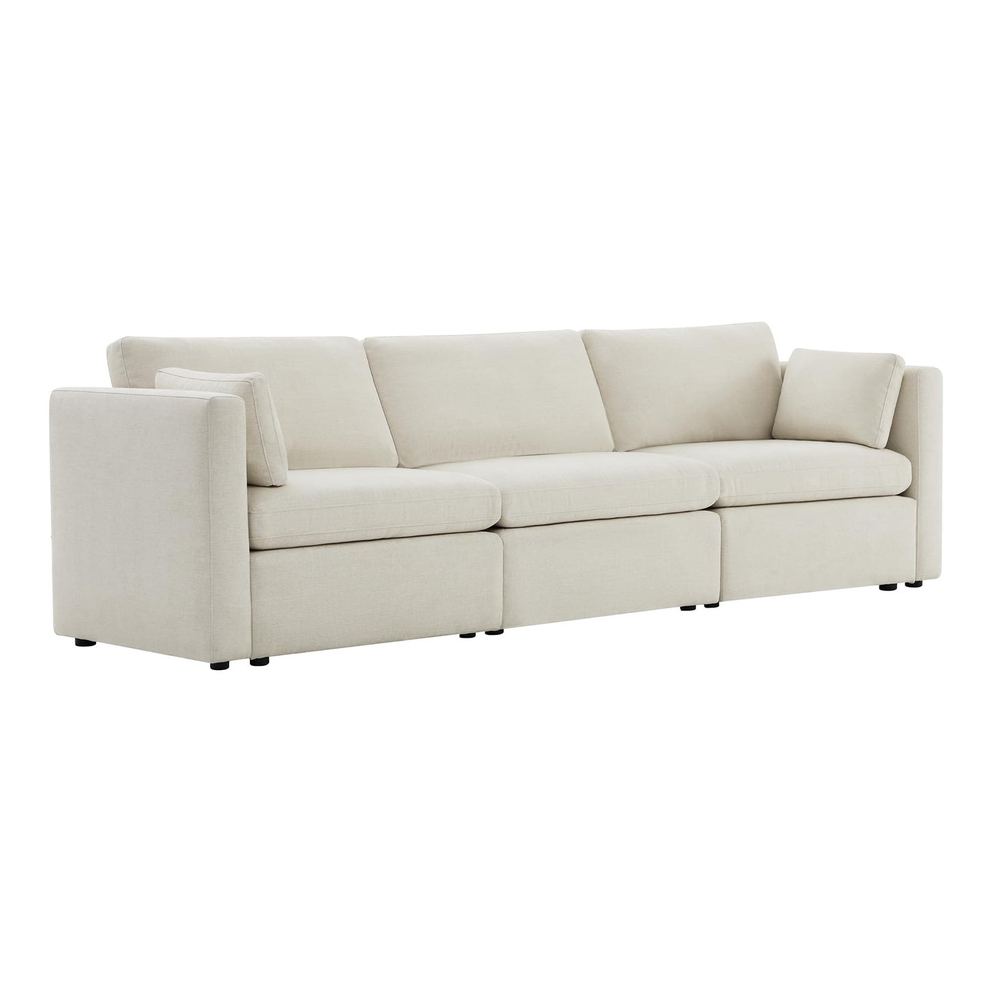 U-Shaped Modular Sofa Set, Extra Large Sectional Couch with Reversible Chaise, 146 inch Width EK HOME FURNITURE