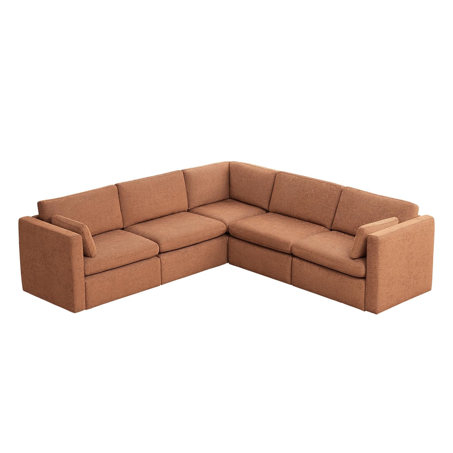 U-Shaped Modular Sofa Set, Extra Large Sectional Couch with Reversible Chaise, 146 inch Width EK HOME FURNITURE