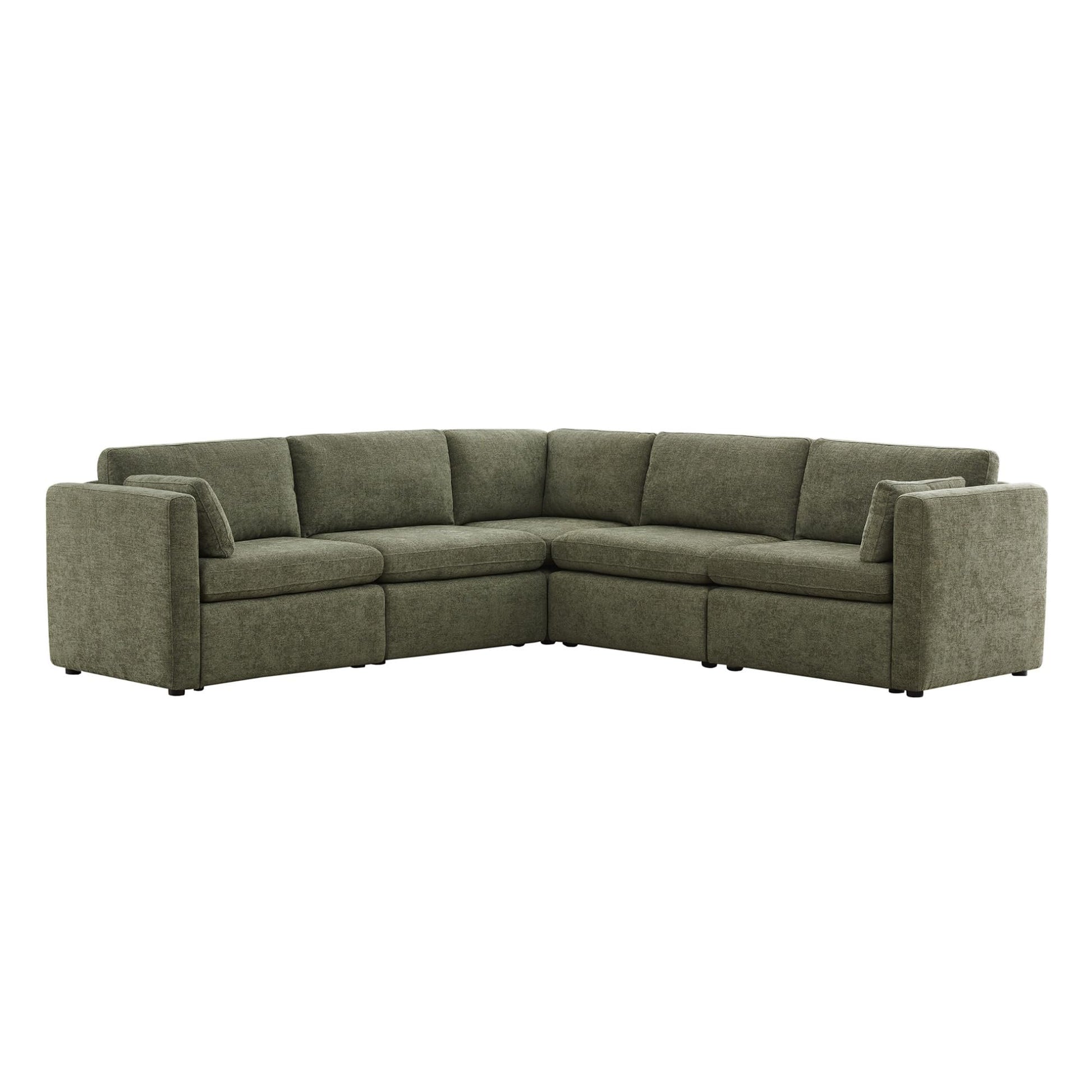 U-Shaped Modular Sofa Set, Extra Large Sectional Couch with Reversible Chaise, 146 inch Width EK HOME FURNITURE