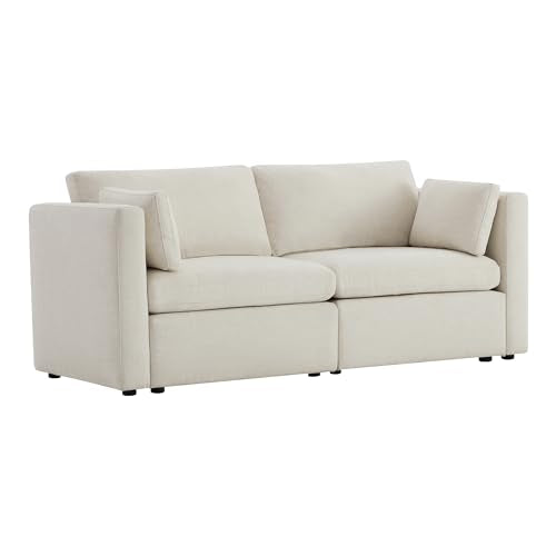 U-Shaped Modular Sofa Set, Extra Large Sectional Couch with Reversible Chaise, 146 inch Width EK HOME FURNITURE