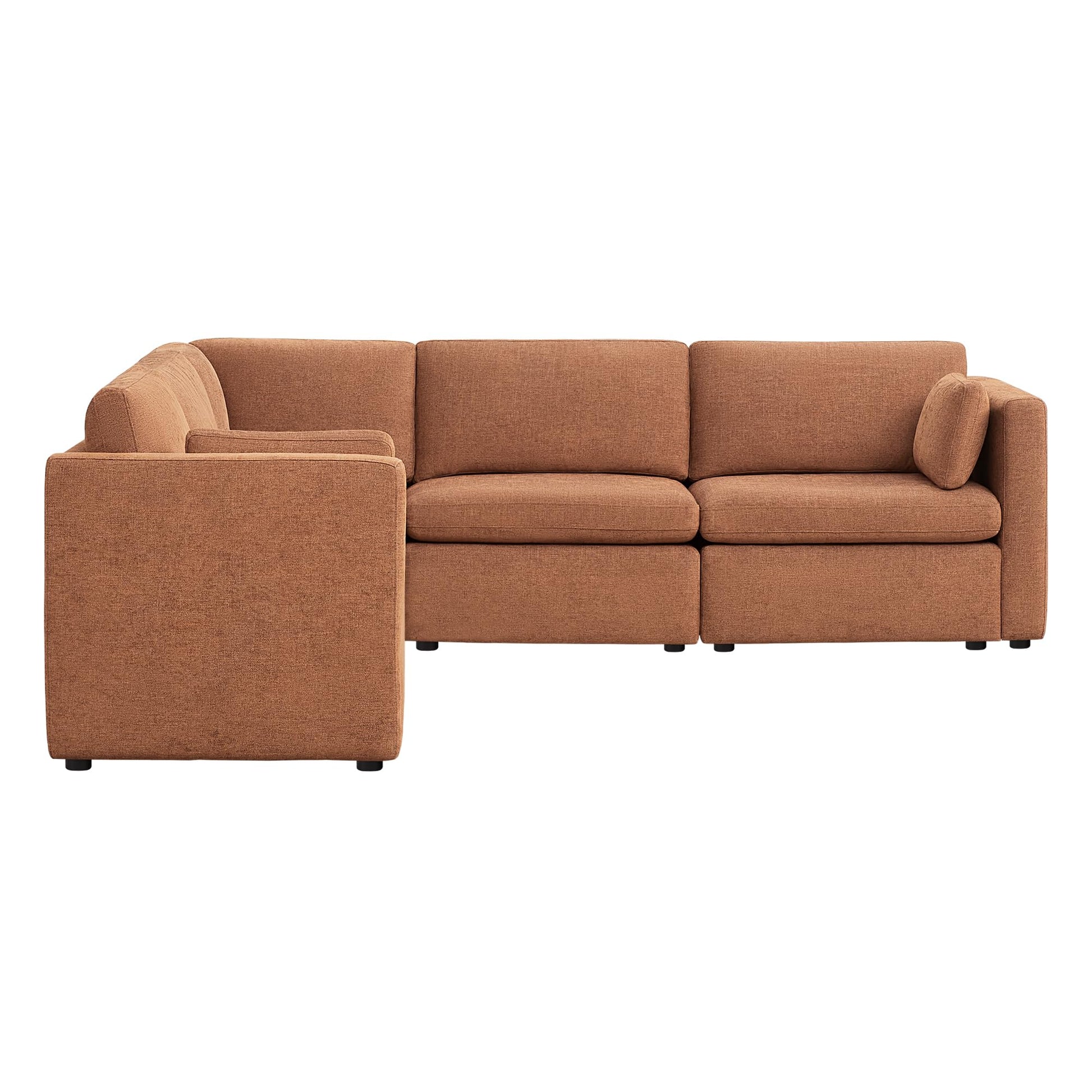 U-Shaped Modular Sofa Set, Extra Large Sectional Couch with Reversible Chaise, 146 inch Width EK HOME FURNITURE